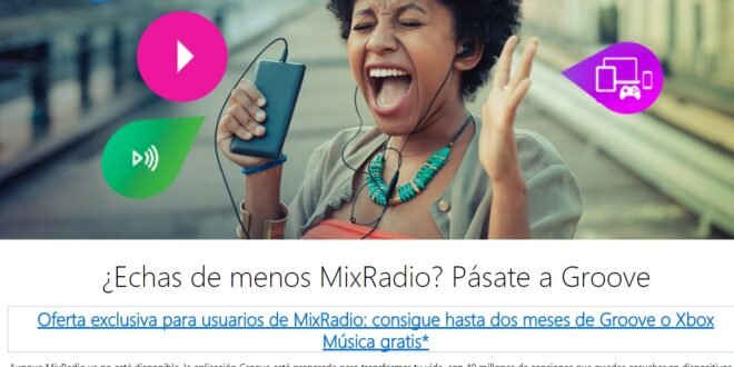 Microsoft ofrece 60 dias de prueba en Groove o Xbox Música para usuarios MixRadio