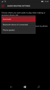 El enrutamiento de audio llegará a Windows 10 Mobile