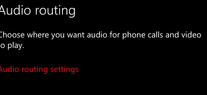 El enrutamiento de audio llegará a Windows 10 Mobile