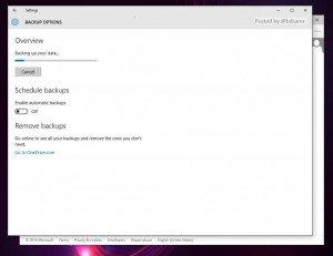 Windows 10 PC también permitirá backups en Onedrive como en la versión móvil