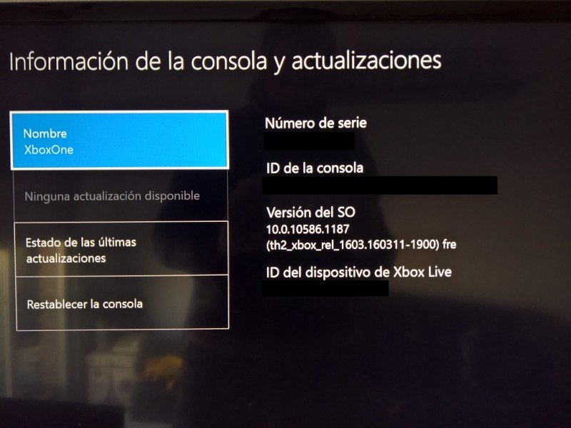 Windows 10 th2 en Xbox ONE