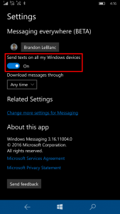 Nueva build para Windows 10 Mobile en el anillo rápido (14327)