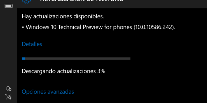 Nueva Build Insider 10586.242 de Windows 10 Mobile y 10586.240 para PC, en el anillo release [Actualizado con lista novedades]