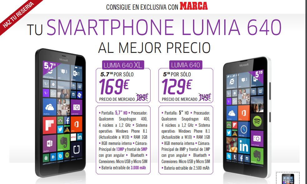 Promoción Lumia con Marca