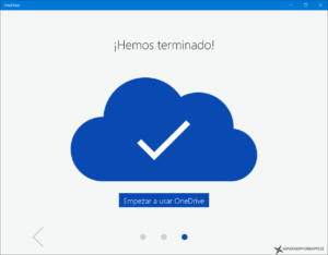 Os mostramos OneDrive UWP para Windows 10 en Español