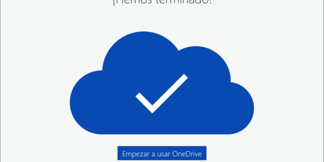 Os mostramos OneDrive UWP para Windows 10 en Español