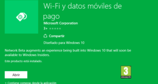 Wifi y Datos móviles de pago nueva App que aparece con las últimas Builds