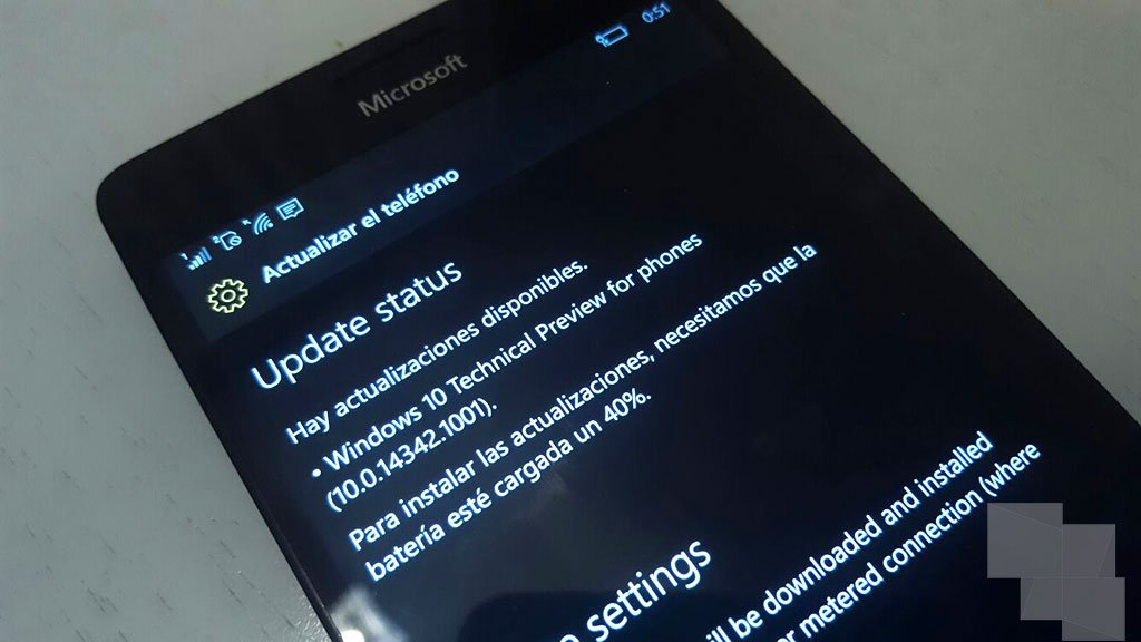 Build 14342.1004 de Windows 10 Mobile ya disponible en el anillo lento