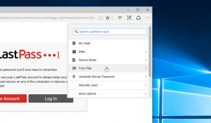 LastPass, otra extensión que ya está disponible para Microsoft Edge
