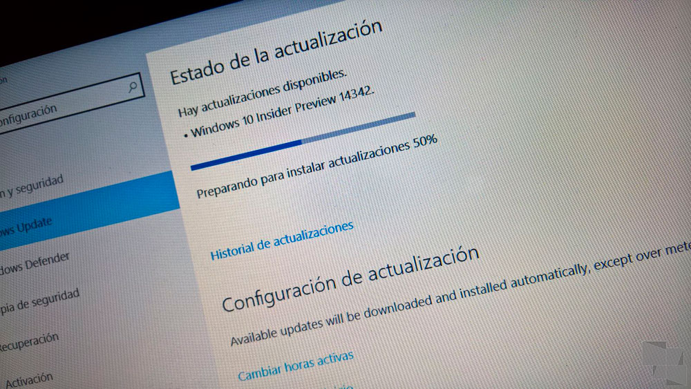 Build 14342 de Windows 10 PC Insider