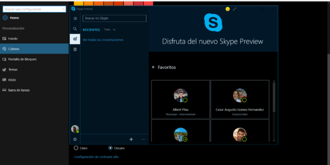 Skype preview para Windows 10 se actualiza solucionando errores