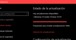 Nueva Build 14379 para Windows 10 PC y móvil en el anillo rápido