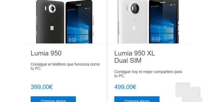 Microsoft tira la casa por la ventana con los Lumia 950 y 950 XL en oferta a un precio muy tentador