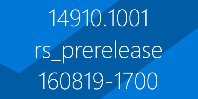 Microsoft prepara la Build 14910 como próxima actualización Insider de Windows 10