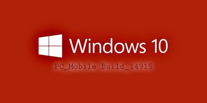 Build 14915 de Windows 10 disponible en el anillo rápido para PC y móvil [Actualizada con lista de cambios]