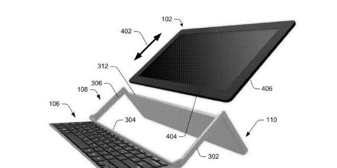 Microsoft patenta un nuevo teclado plegable para tabletas