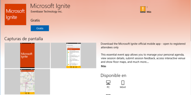 Disponible la aplicación de la Microsoft Ignite 2016
