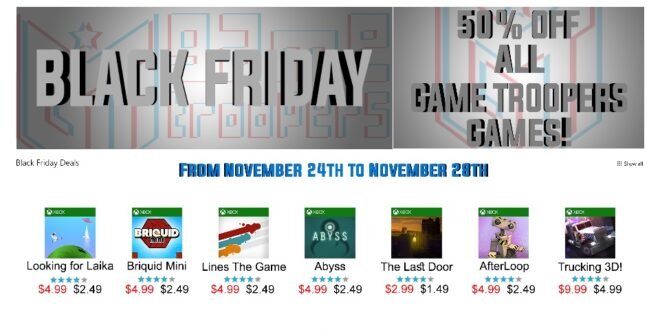 Ofertas del 50% en juegos Game Troopers para el Black Friday