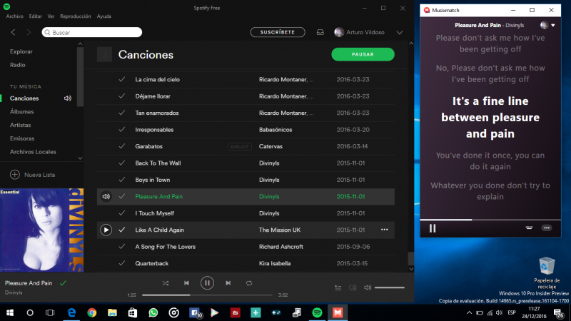 Musixmatch para Windows se actualiza, convirtiendose en complemento para iTunes y Spotify