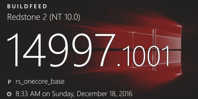 Build 14997 de Windows 10 filtrada en la web