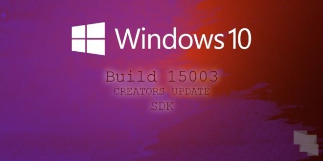 Microsoft lanza el SDK Preview de Windows 10 de la Build 15003