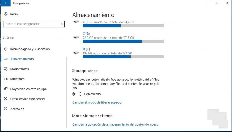 Windows 10 podrá liberar espacio automaticamente desde la Creators Update