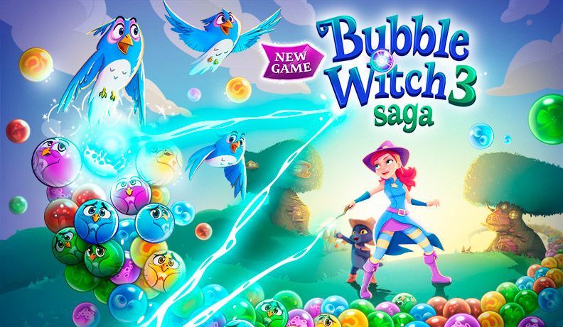 Bubble Witch 3 Saga, un nuevo juego de King para Windows 10