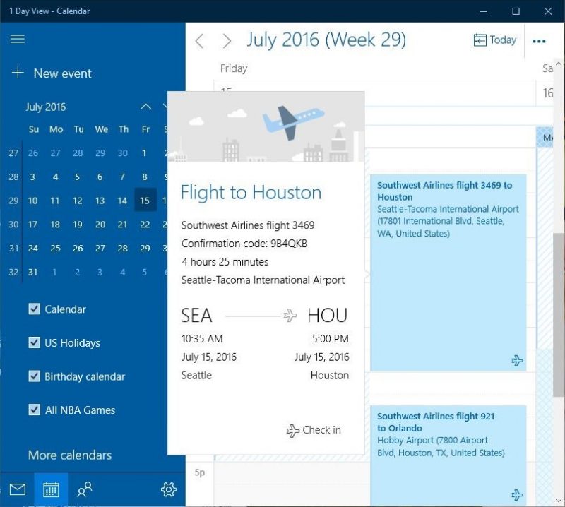 Microsoft anuncia novedades para Correo y Calendario de Outlook en Windows 10