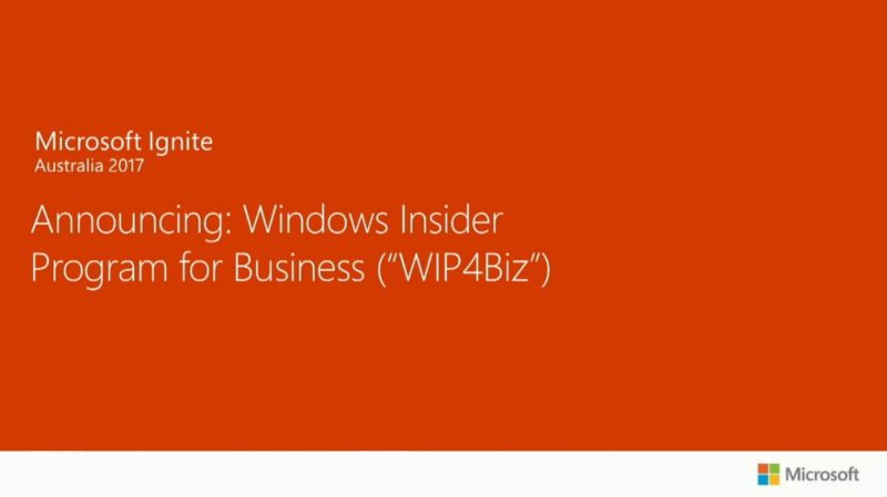 Microsoft anuncia el Programa Windows Insider para Empresas (WIP4Biz)