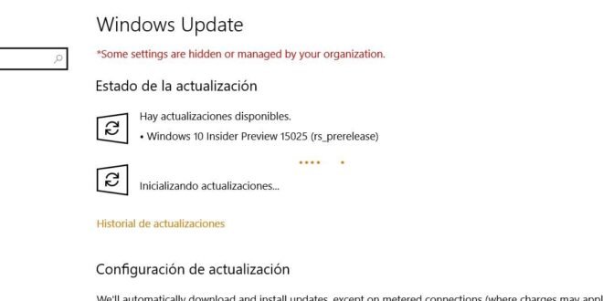 Build 15025 para Windows 10 PC disponible en el anillo rápido