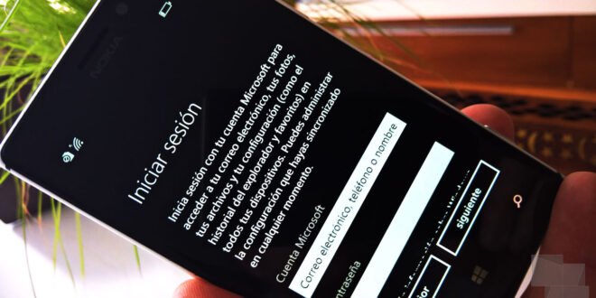 Iniciar sesión Windows Phone