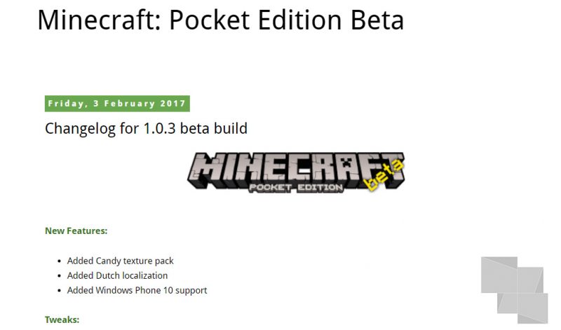 Contra todo pronóstico, Minecraft Pocket Edition seguiría desarrollándose para Windows 10 Mobile [Actualizado]