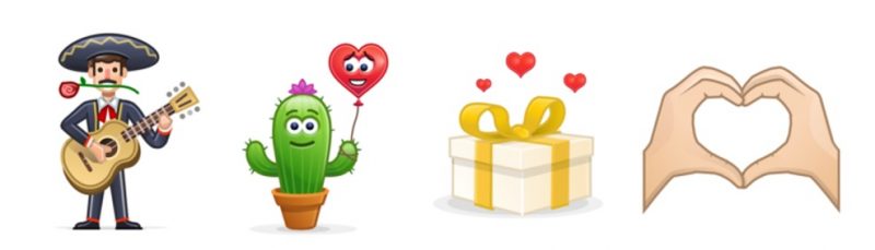 Skype presenta sus Mojis y emoticonos para San Valentín
