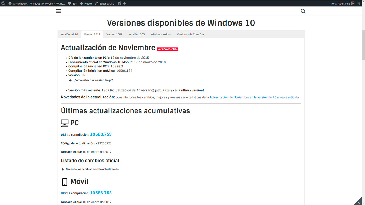 Presentamos la nueva página dedicada de Windows 10 y otras versiones de Windows