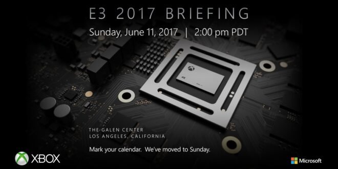 Microsoft llevará a cabo su keynote en el E3 2017 el 11 de Junio