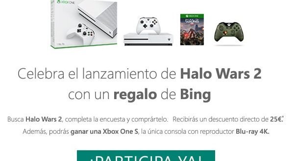 ¿Quieres una #XboxOneS? Realiza el test, consigue tu descuento y participa en el concurso
