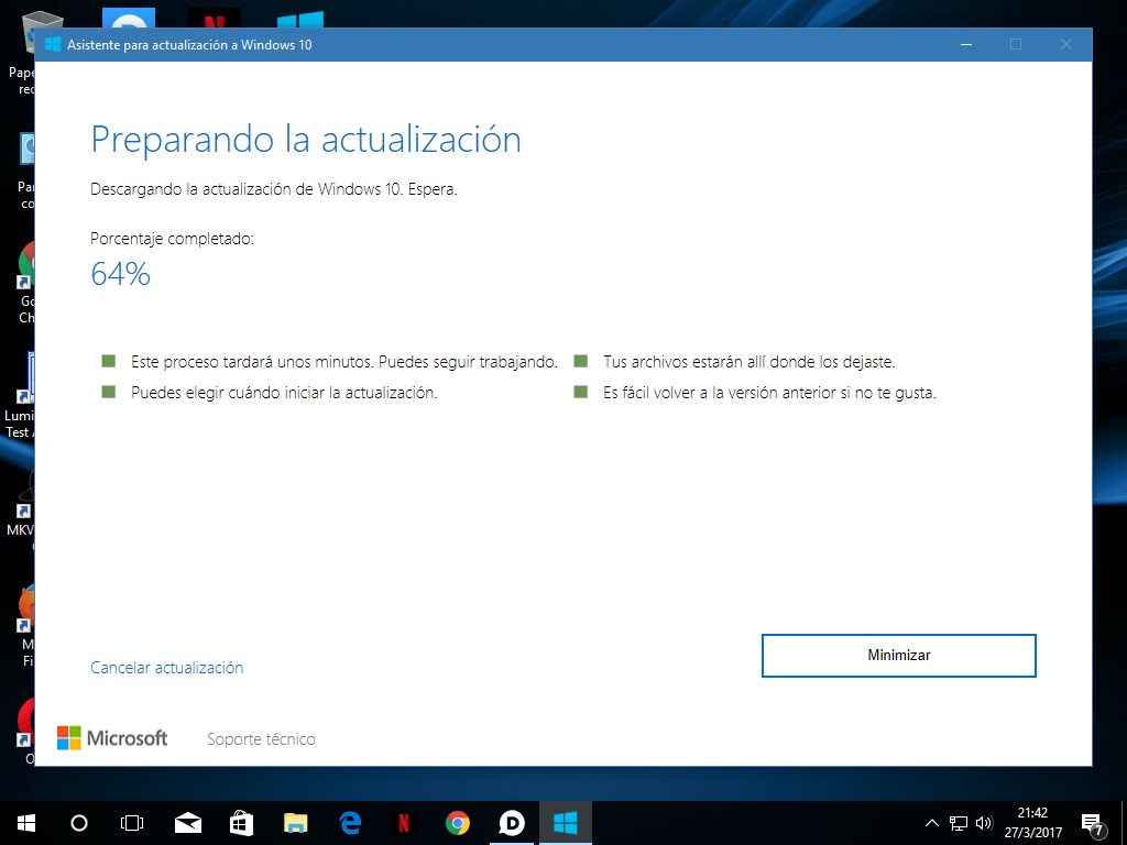 Ya podemos usar el asistente de actualización a Windows 10 para la versión RTM