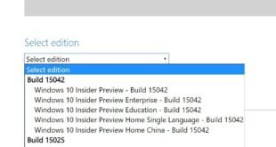 Ya está disponible la ISO de la Build 15042 de Windows 10 Insider Preview