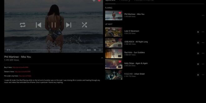 Stream Beta: free music player for YouTube ya está disponible para Windows 10