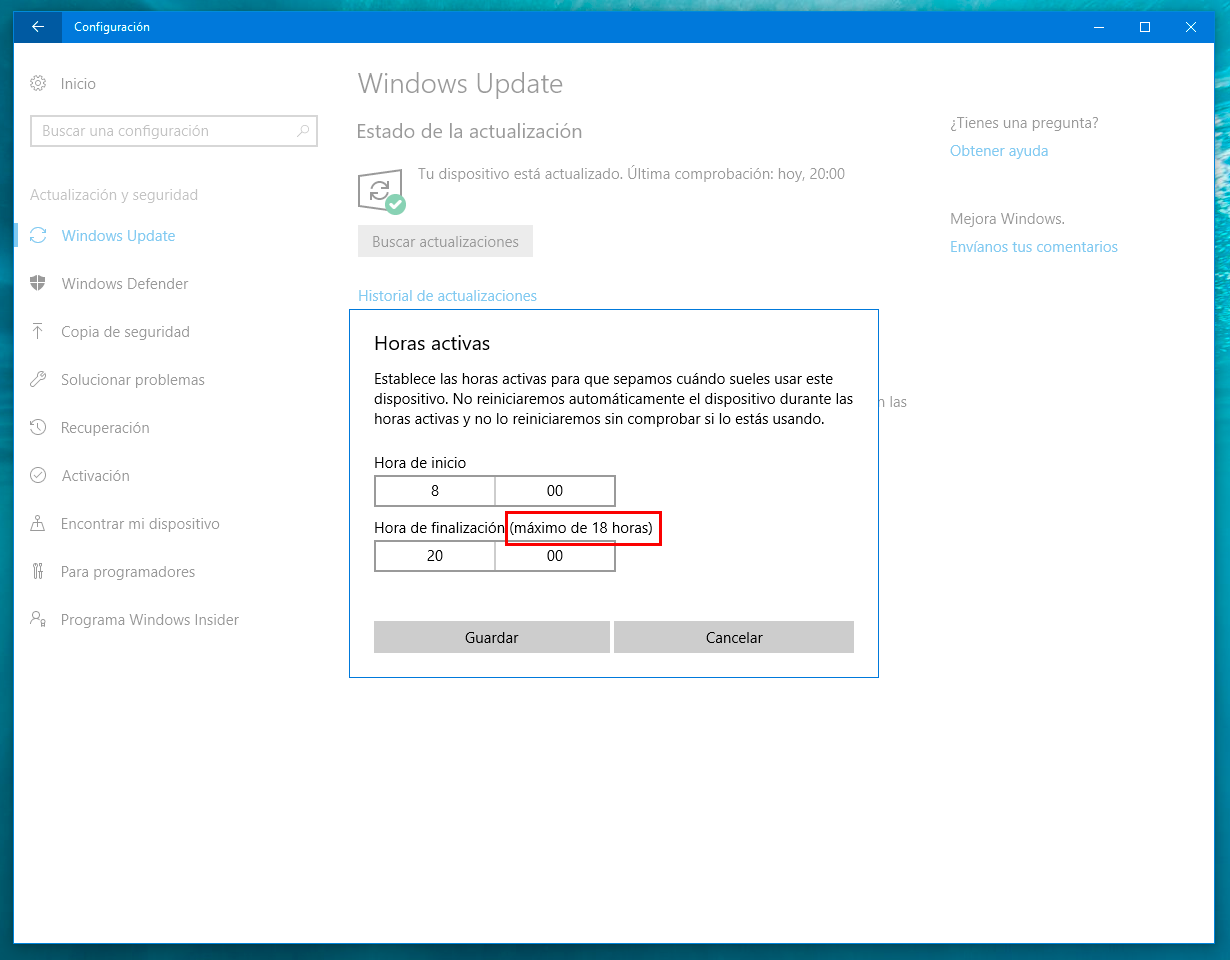 Todas las novedades de Windows Update en la Creators Update de Windows 10 PC