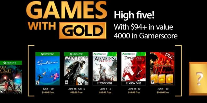 Estos son los Games With Gold del mes de Junio