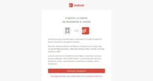 Importar tus listas de tareas de Wunderlist a Todoist ahora es más facil