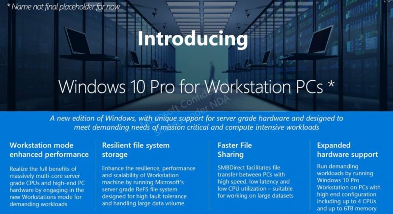 Microsoft estaría trabajando en nuevas ediciones de Windows 10 para dispositivos de alto rendimiento
