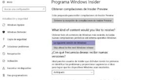 Si estás en el anillo rápido, podrás comenzar a recibir actualizaciones para la próxima versión de Windows 10