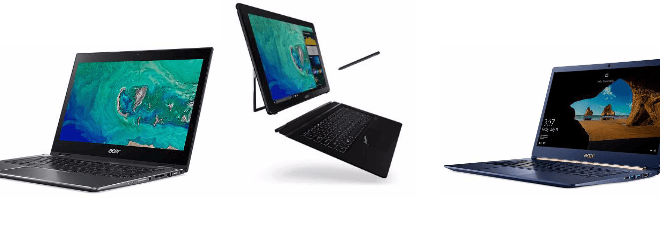 Acer presenta sus nuevos modelos ultraslim y convertibles con procesadores Intel de octava generación.