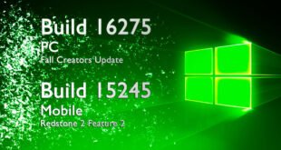 Build 16275 y Build 15245 de Windows 10 disponibles para PC y móvil respectivamente