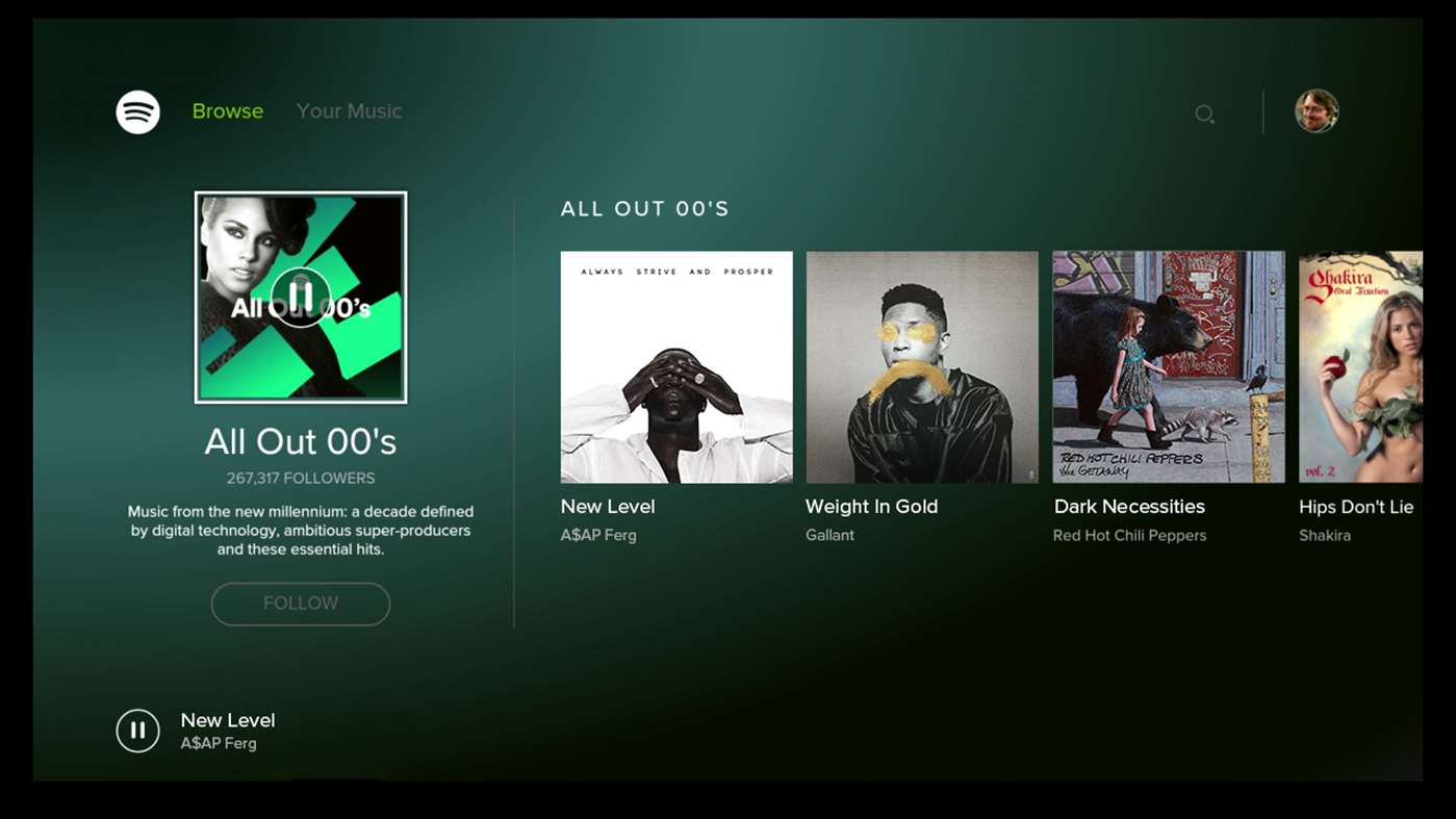 Spotify Music - for Xbox ya disponible para tu Xbox One
