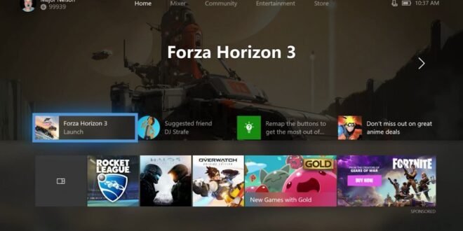 Este es el nuevo dashboard que vendrá con la Fall Creators Update para Xbox One