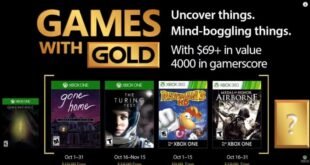 Estos son los Games With Gold para el mes de Octubre