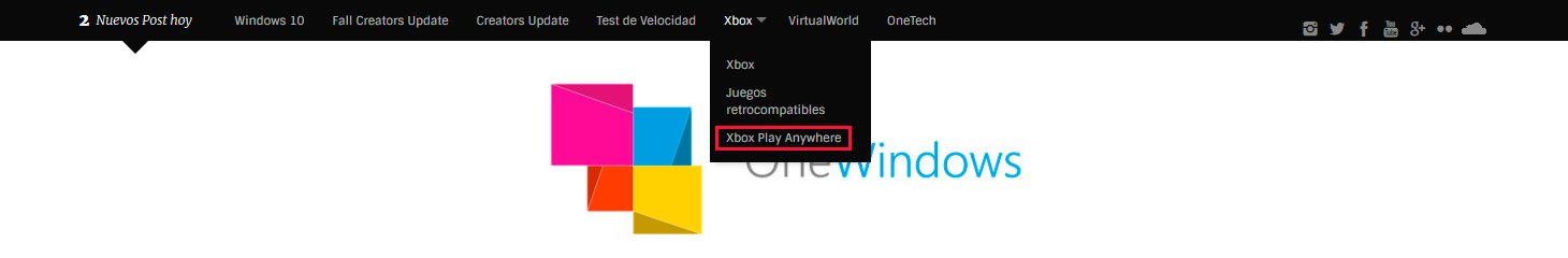 Presentamos la nueva página dedicada "Juegos Xbox Play Anywhere"